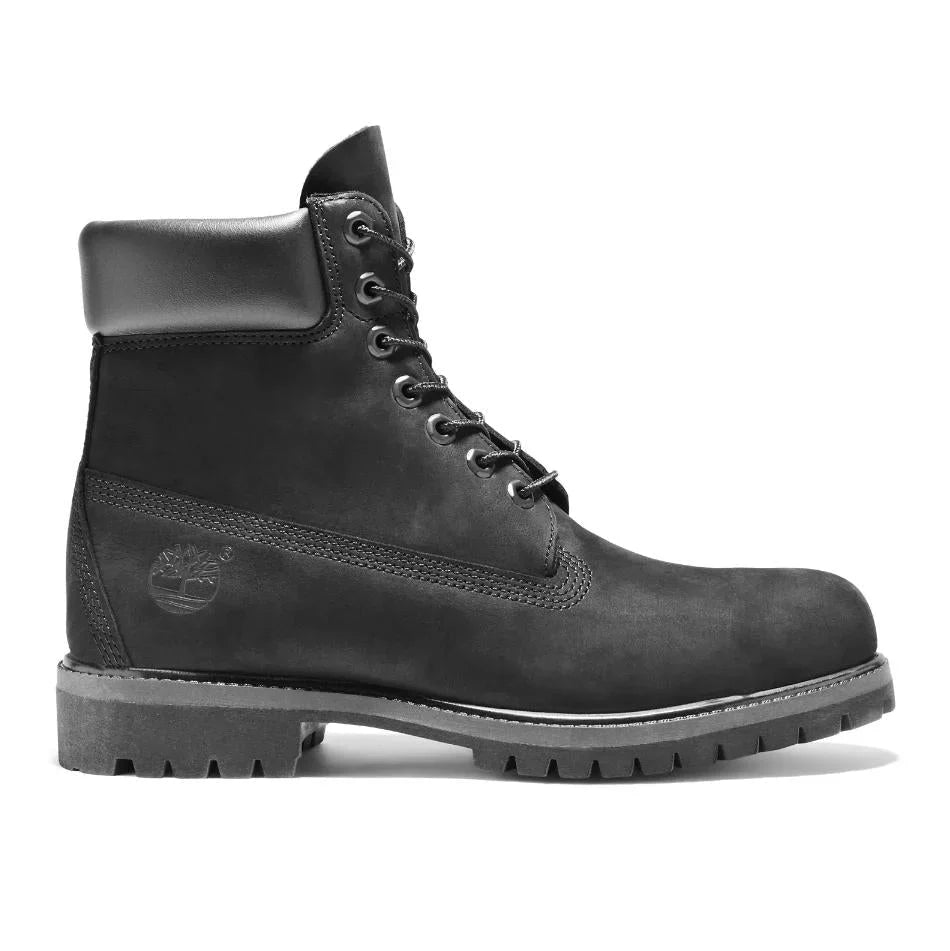 Timberland Premium 6-Inch Waterproof Men's Boots — Black Nubuck