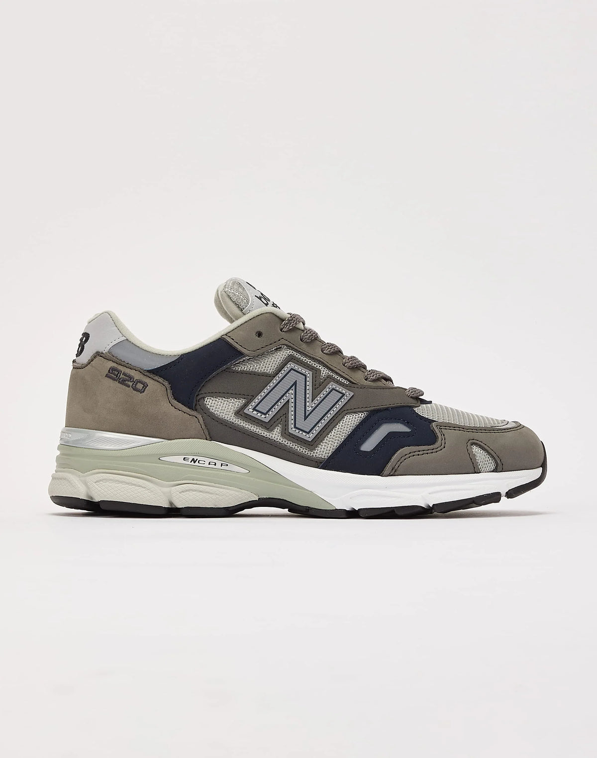 New Balance 920 Made in England 'Grey Navy' Men's Sneakers — Grey/Navy/White Suede