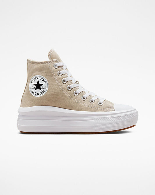 Converse Chuck Taylor All Star Move Women's Platform High-Top Sneakers — Beach Stone Canvas