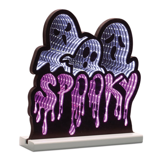 Melrose International Triple Ghost/Spooky Ekkolight 12.5"H
