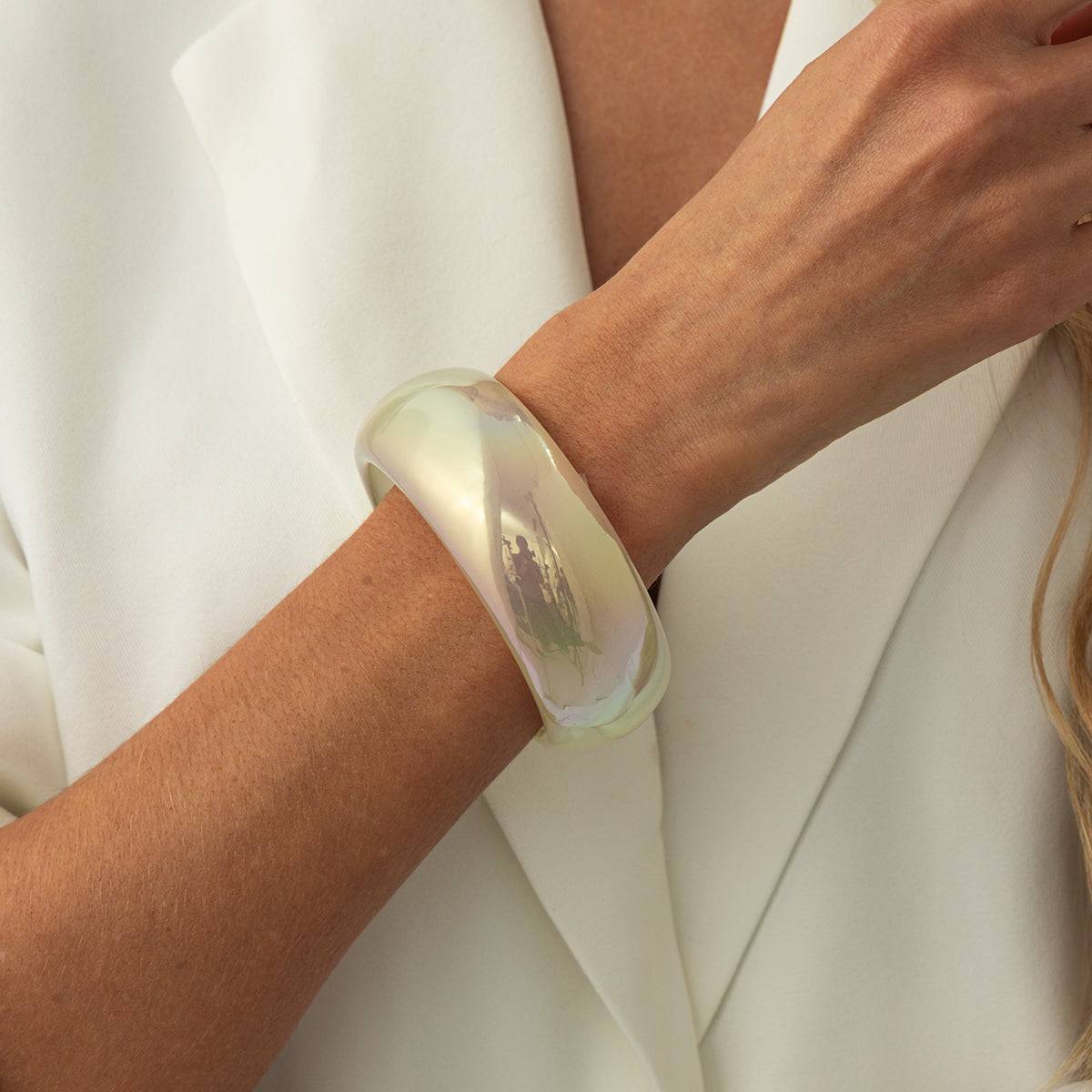 Iridescent Resin Bangle