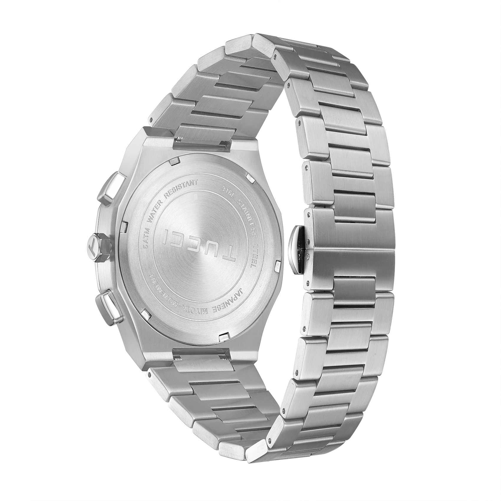 Silver Tone Blue-