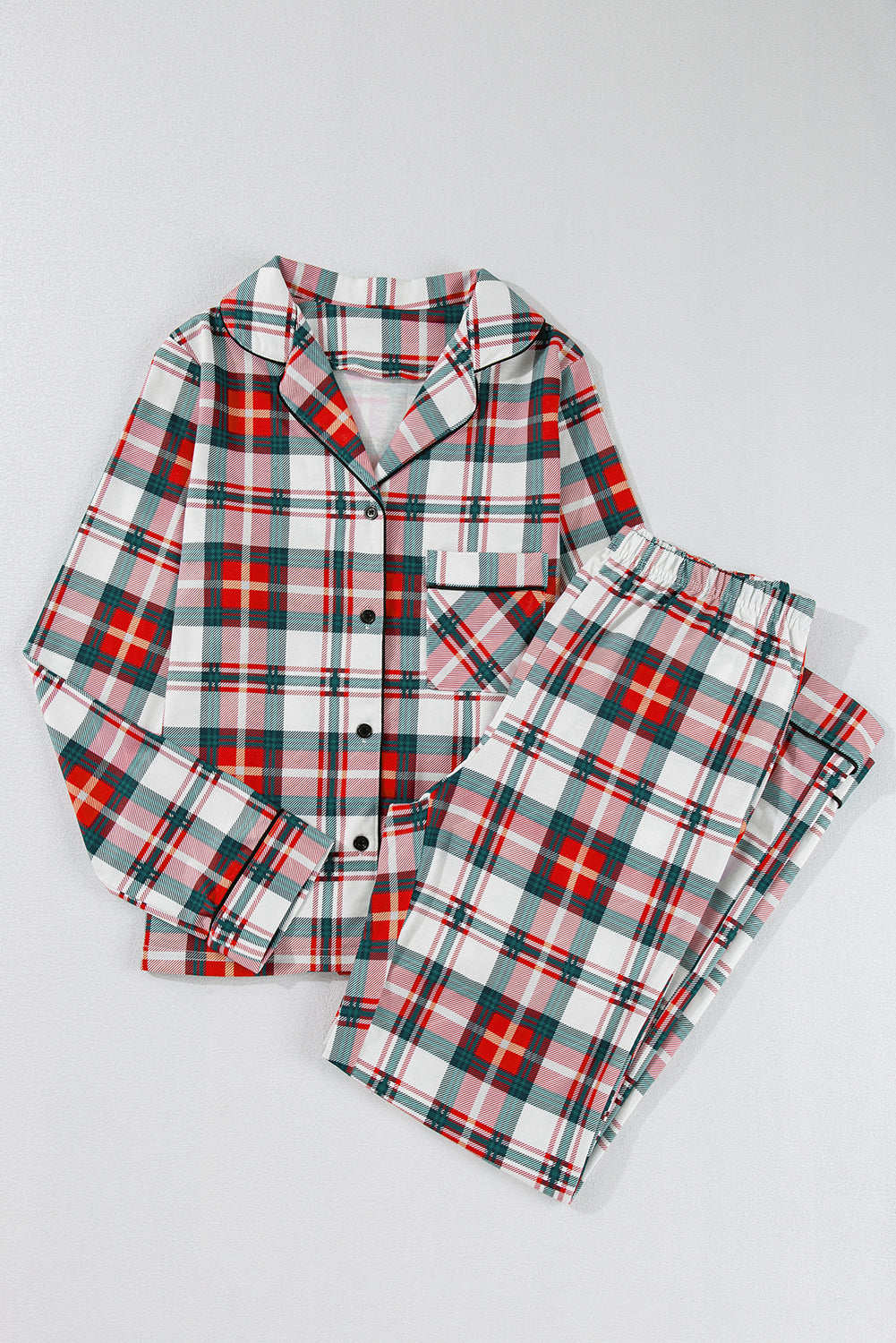 Sofibetha Long Sleeve Pajamas Set - Red / 2XL - 20/22