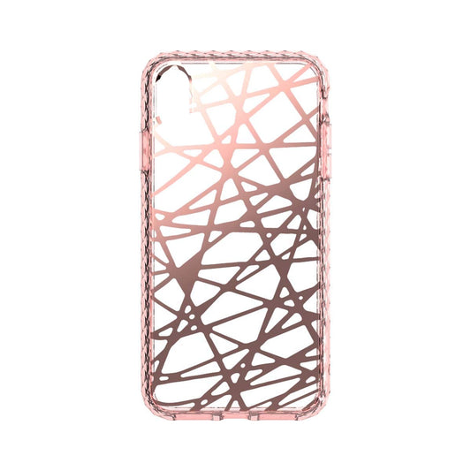 Apple Iphone Xs Max (6.5 Inches) 8ft Impact Protection, Dual Layer, Scratch Resistant and Wireless Charging Compatible Arq1 Mosaic Case - Bird'S Nest Rose Gold