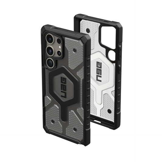Urban Armor Gear Uag Designed for Samsung Galaxy S24 Ultra Case 6.8" Pathfinder Clear Ice, Magnetic Charging Rugged Military Drop-Proof Impact Resistant Non-Slip Transparent Protective Cover