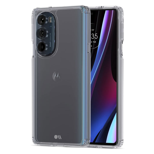 Case-Mate Motorola Edge 2022 Case - Clear - with 10ft Drop Protection & Wireless Charging, Tough Series Case for Motorola Edge 2022, Anti Yellowing Shockproof Slim Cover with Anti Scratch Technology