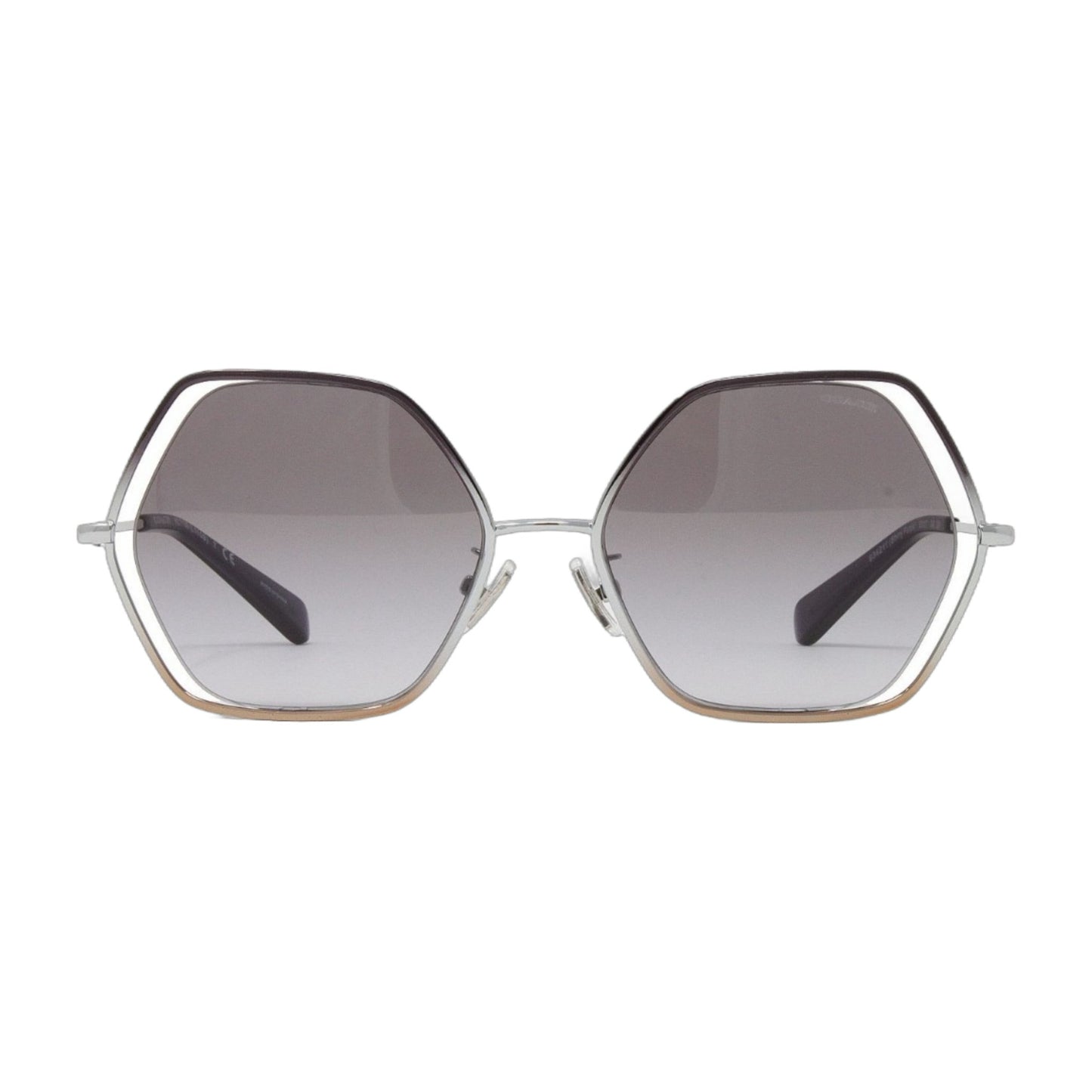 Coach Silver Geometric Women's Sunglasses