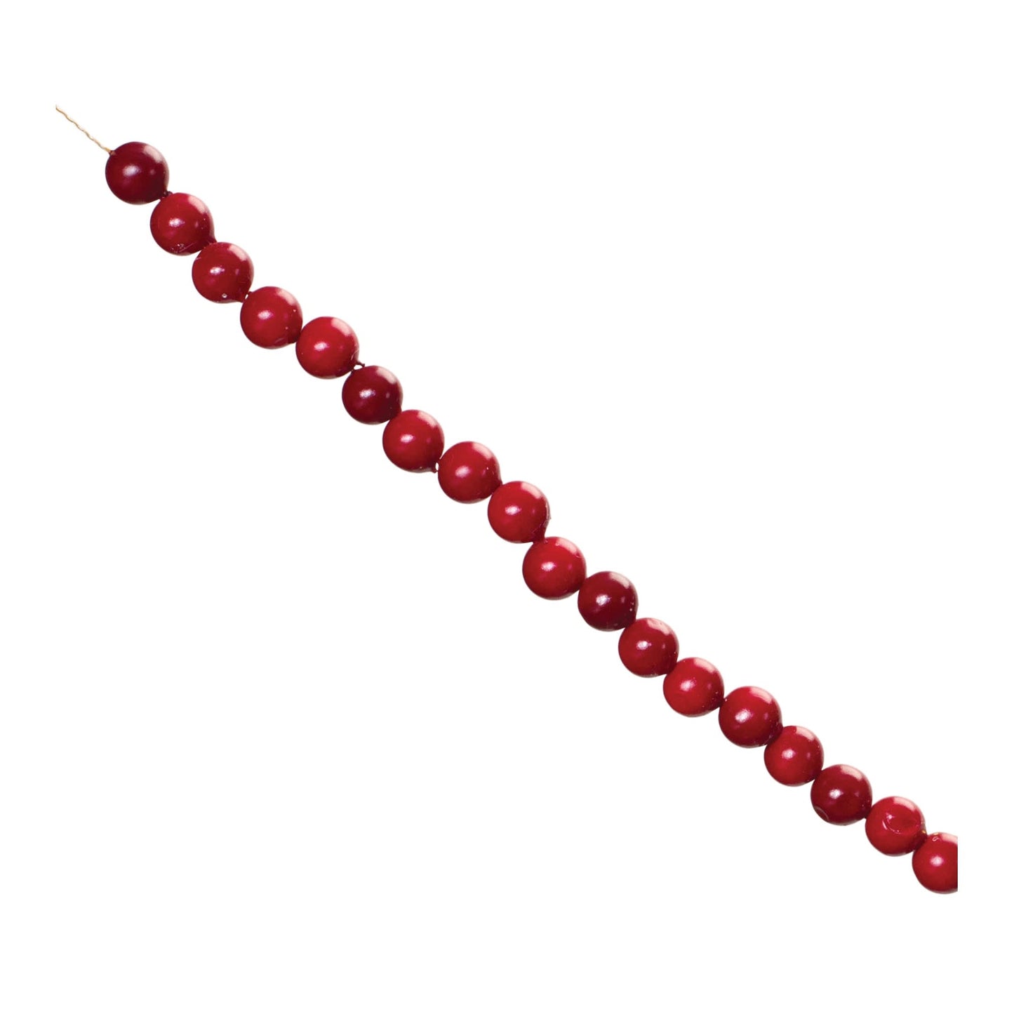 Melrose International Cranberry String Garland (Set of 2)