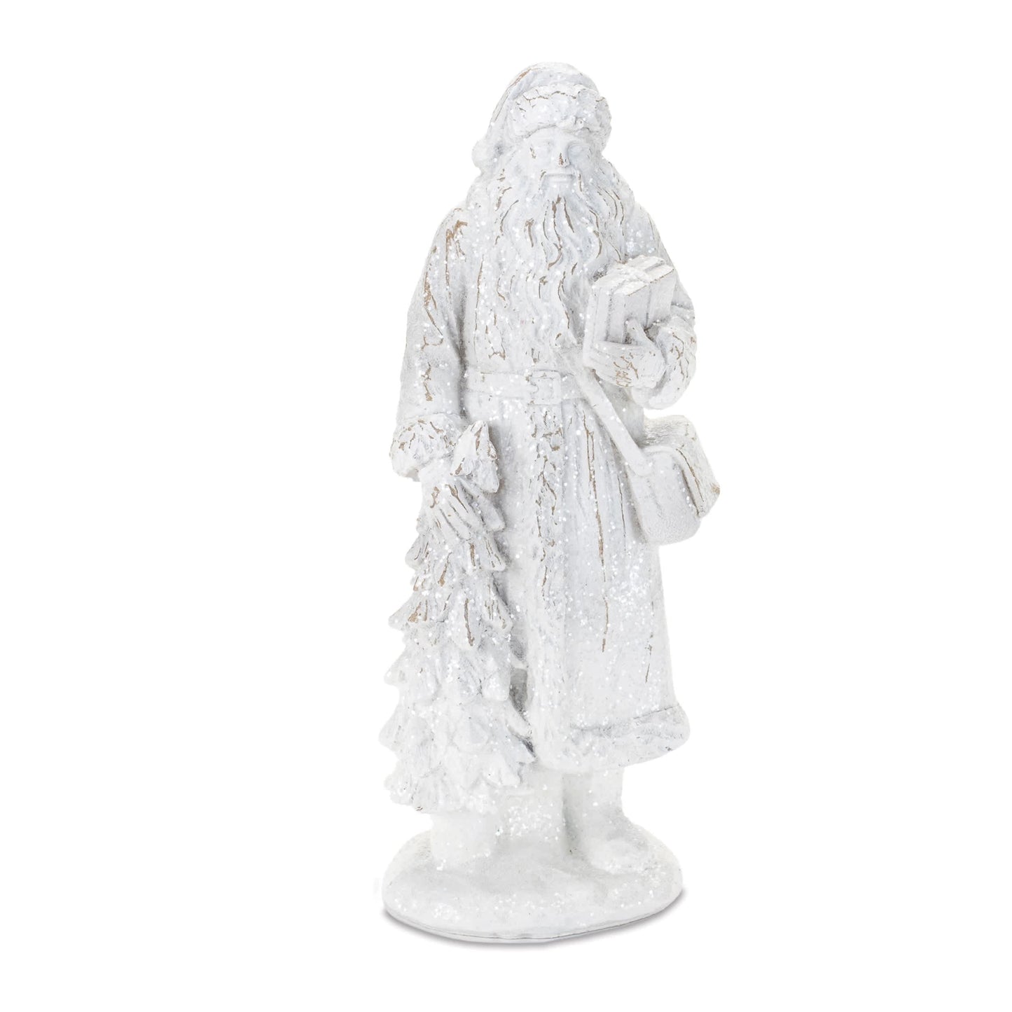 Melrose International Glittered Santa Figurine (Set of 2)