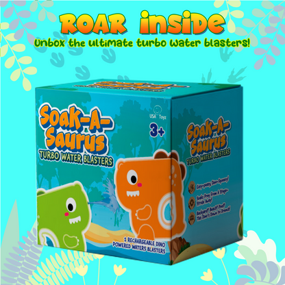 Green and orange water blaster-