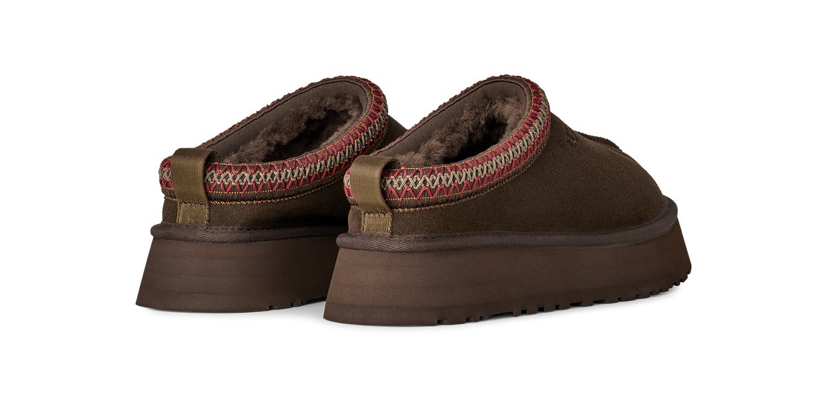UGG Tazz II Womens Platform Clogs — Dusted Cocoa Suede