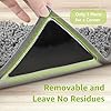 Casafoyer 12 Pcs Non Slip Rug Gripper/Rug Tape for Hardwood Floors – Stops Sliding & Curling – Double Sided Carpet Tape, Triangular Rug Pads – Floor Safe & Reusable Rug Anchors