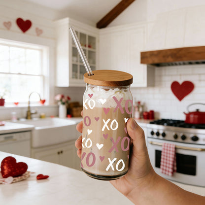 Playful 20oz glass cups, bamboo lid, pink XO’s and hearts.
Fun pink XO’s and hearts 20oz glass cups with bamboo lid.
Adorable 20oz glass cups with bamboo lid, XO’s and hearts design.
20oz glass cups with bamboo lid, featuring pink XO’s and hearts.