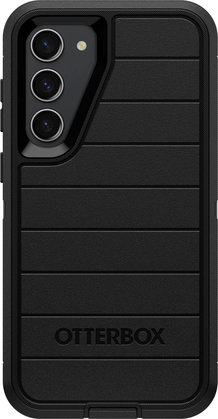 Otterbox Galaxy S23+ (Only) - Defender Series Case - Black, Rugged & Durable - with Port Protection - Case Only - Microbial Defense Protection - Non-Retail Packaging