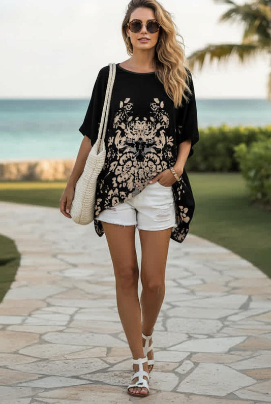 Navy White-