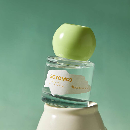 SOYAMOO Zen Wood & Tea Mini Round Car Diffuser – 50ml