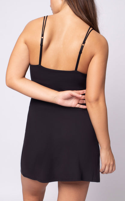 Lux  Dress with Built-In Bra and Shorts