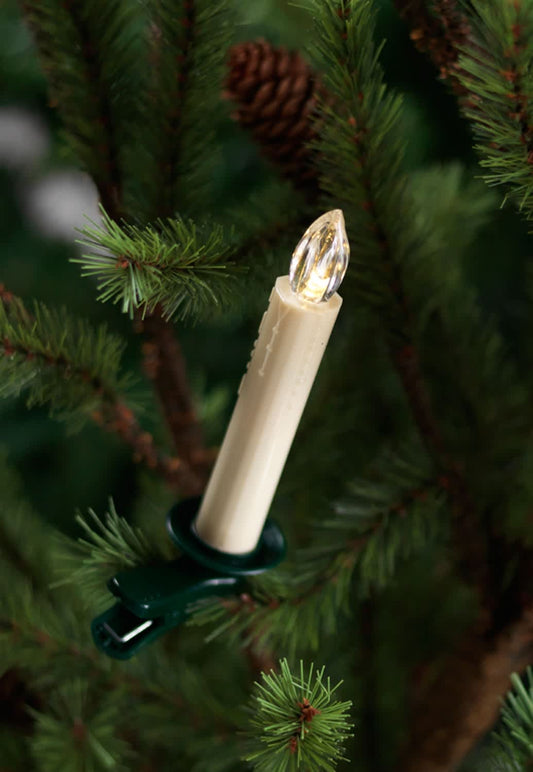 Melrose International LED Clip on Tree Taper Candles with Remote (Set of 12)