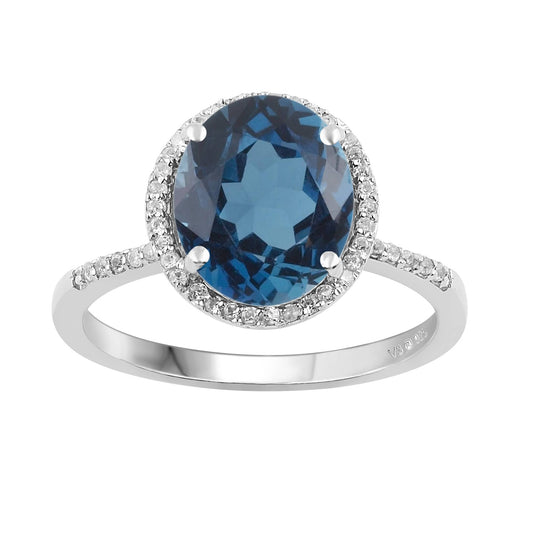 Blue, White-