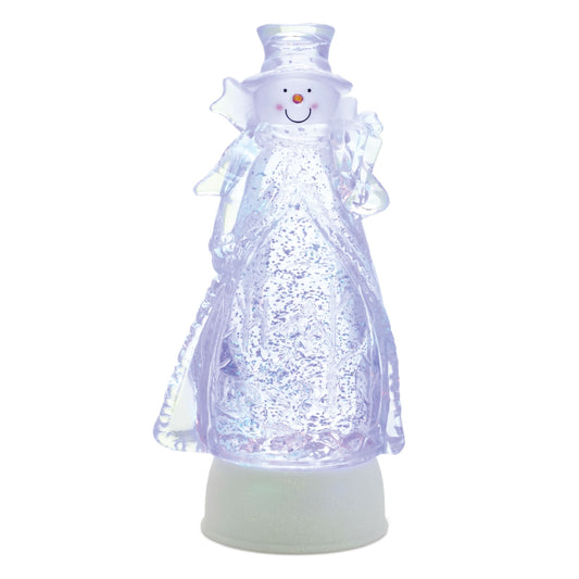 Melrose International LED Snowman Snow Globe 10"H