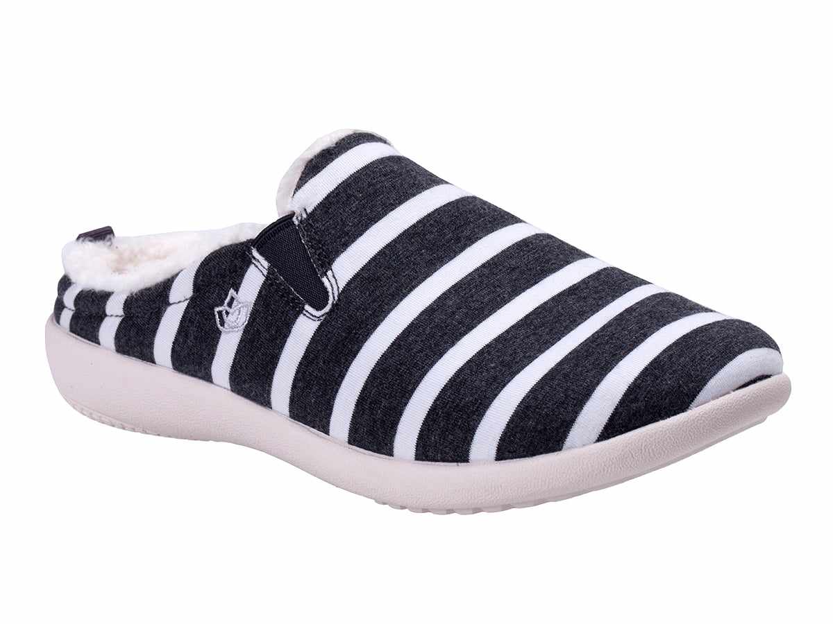 Grey and White Stripe -