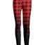 Red & Black Plaid Gradient Print