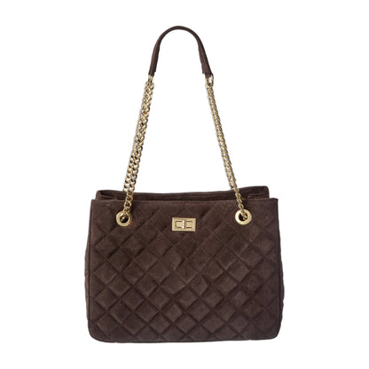 Isabella Rossetti Ravenna Suede Handbag