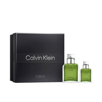 Calvin Klein Eternity 2 Pcs Set For Men: 3.3 Eau De Parfum Spray + 1 Oz Eau De Parfum Spray (Hard)