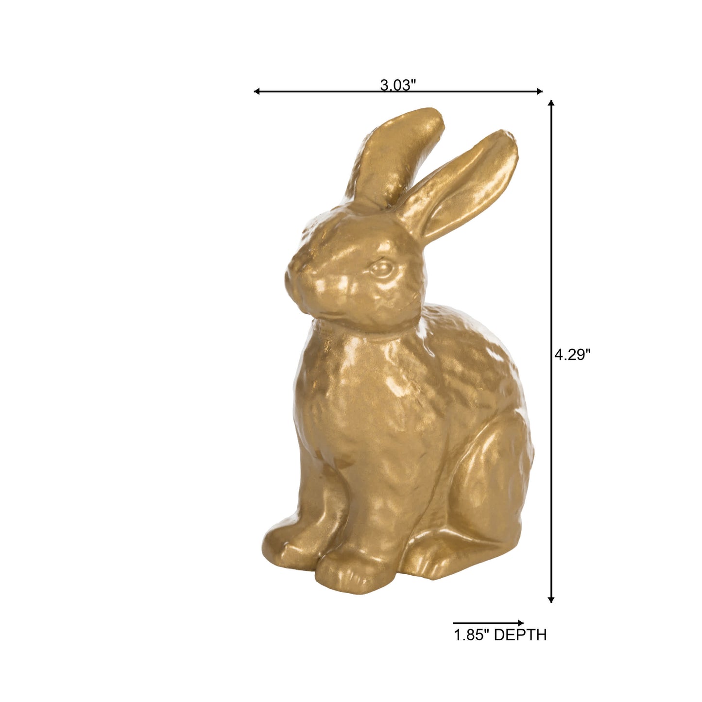 Iron Bunny Gold for Spring Home Decor