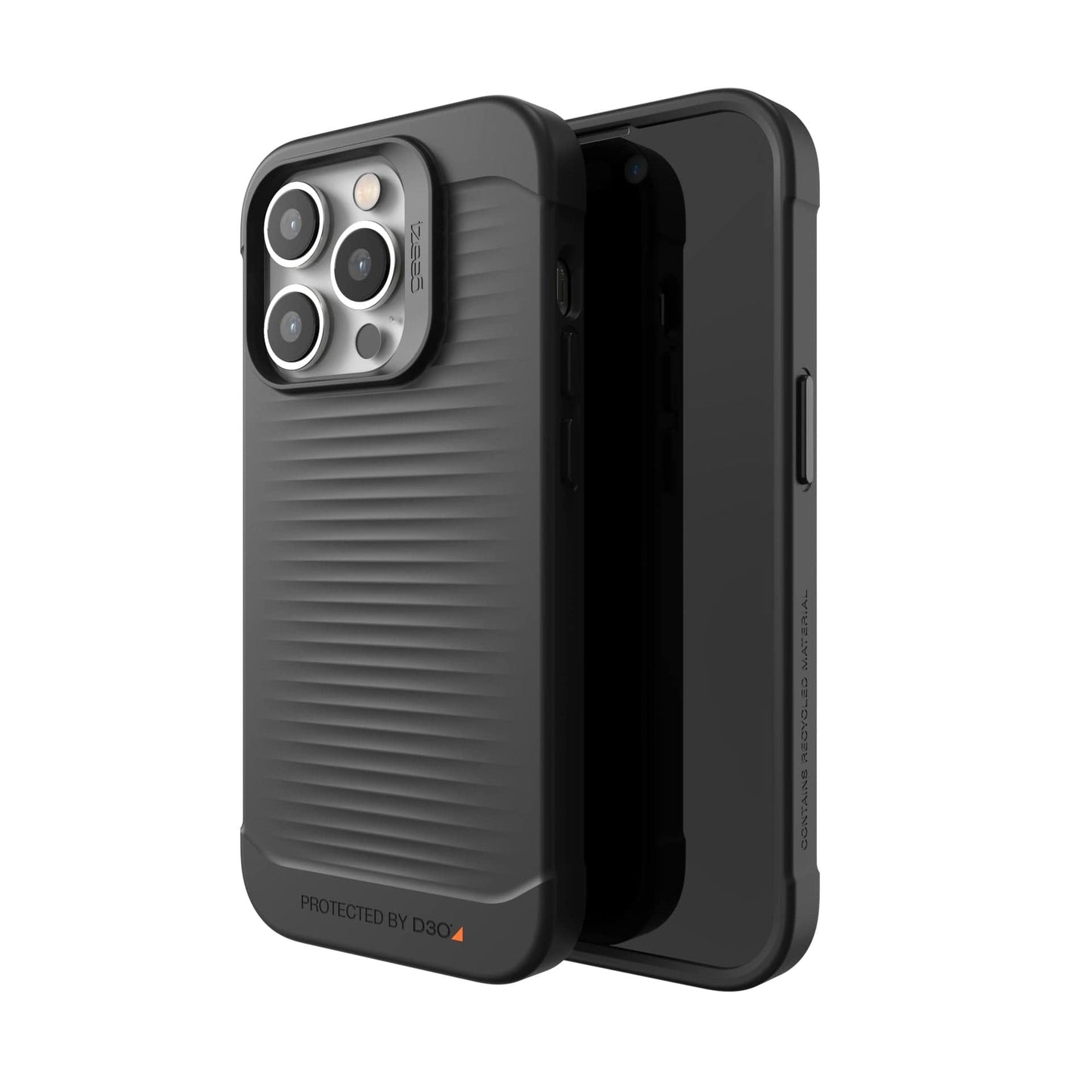 Gear4 Zagg Havana Iphone Case, D30 Drop Protection up to (10ft/3m), Wireless Charging Compatible, Reinforced Top, Bottom & Edges, Anti-Microbial Properties, Iphone 14 Pro Case Black