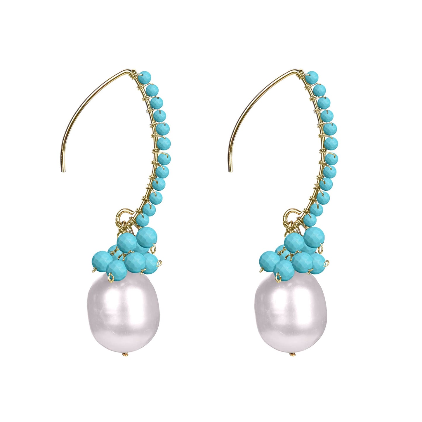 Blue, White-