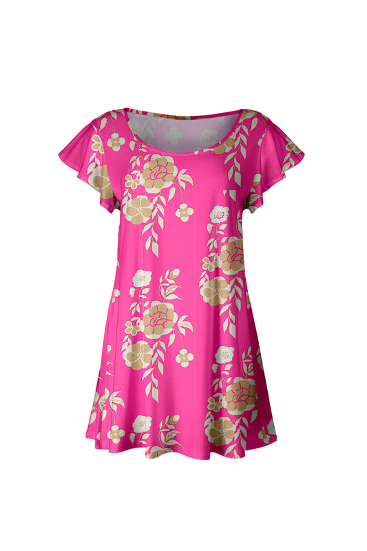 Pink Floral Print-