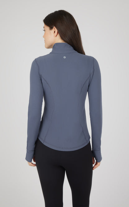 Interlink Ribbed Princess Seam Performance Jacket - Our Earthy Story