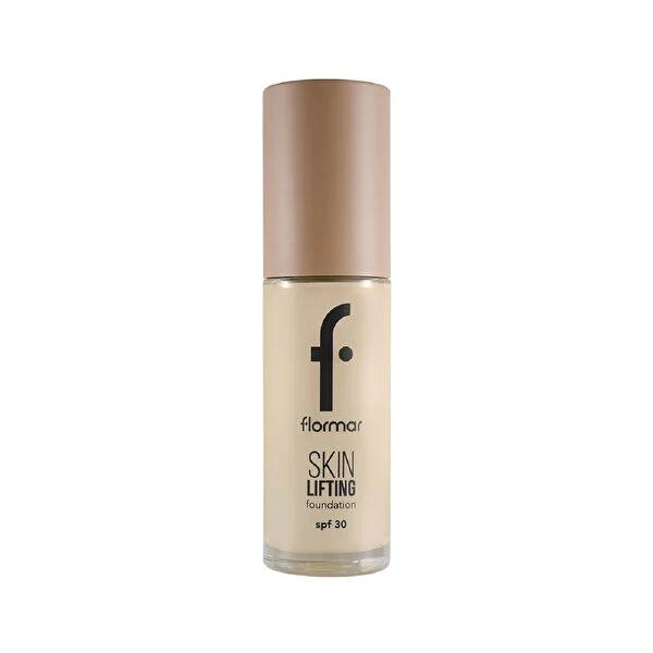 Flormar Skin Lifting Anti-Aging Foundation SPF 30: Natural, Creamy Coverage with Hyaluronic Acid & Plant Collagen for Youthful Skin