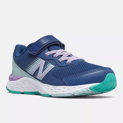 New Balance Preschool 680V6 Bungee 'Captain Blue Mint' Wide