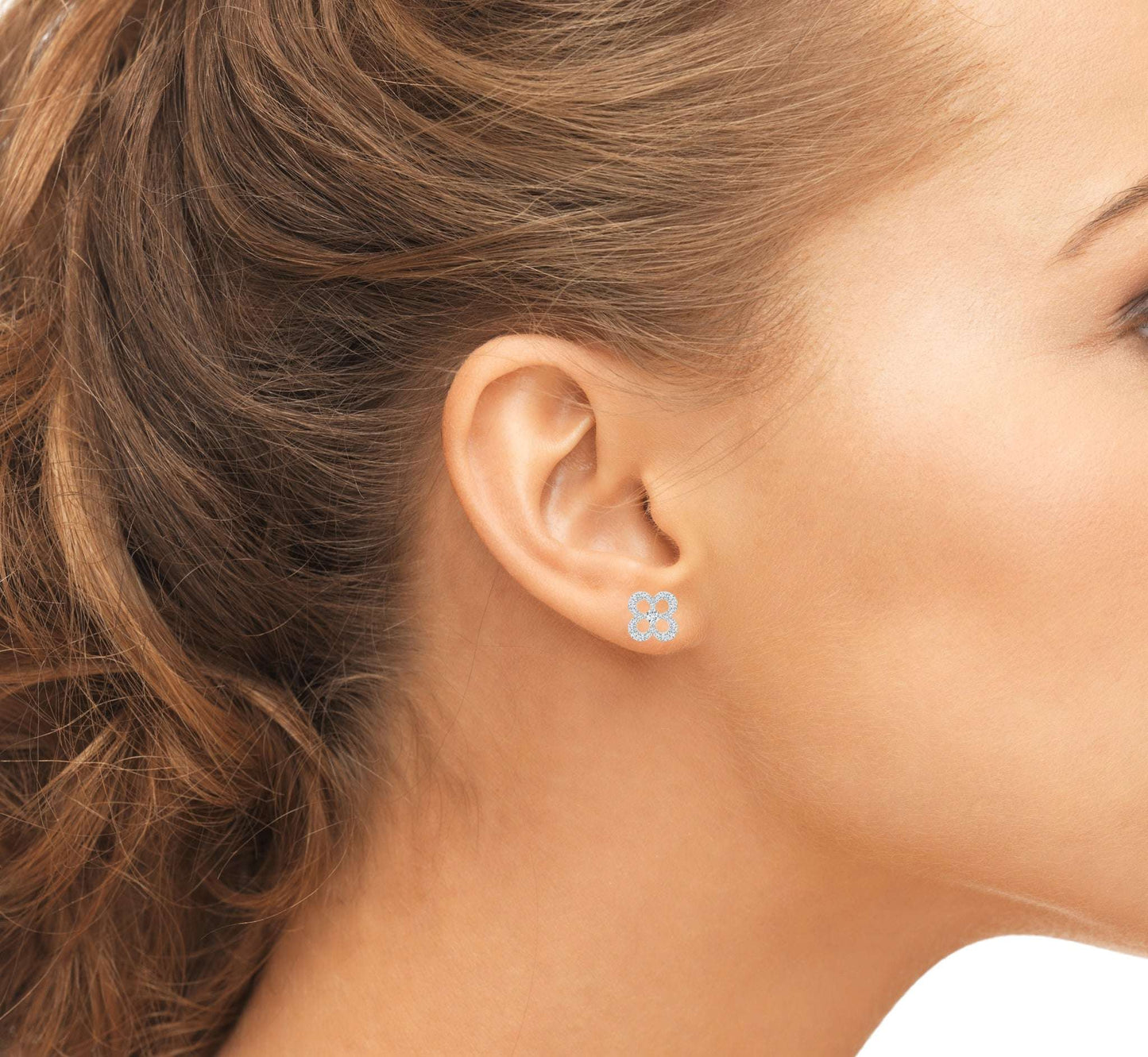 Solid 925 Sterling Silver Crystal Earrings