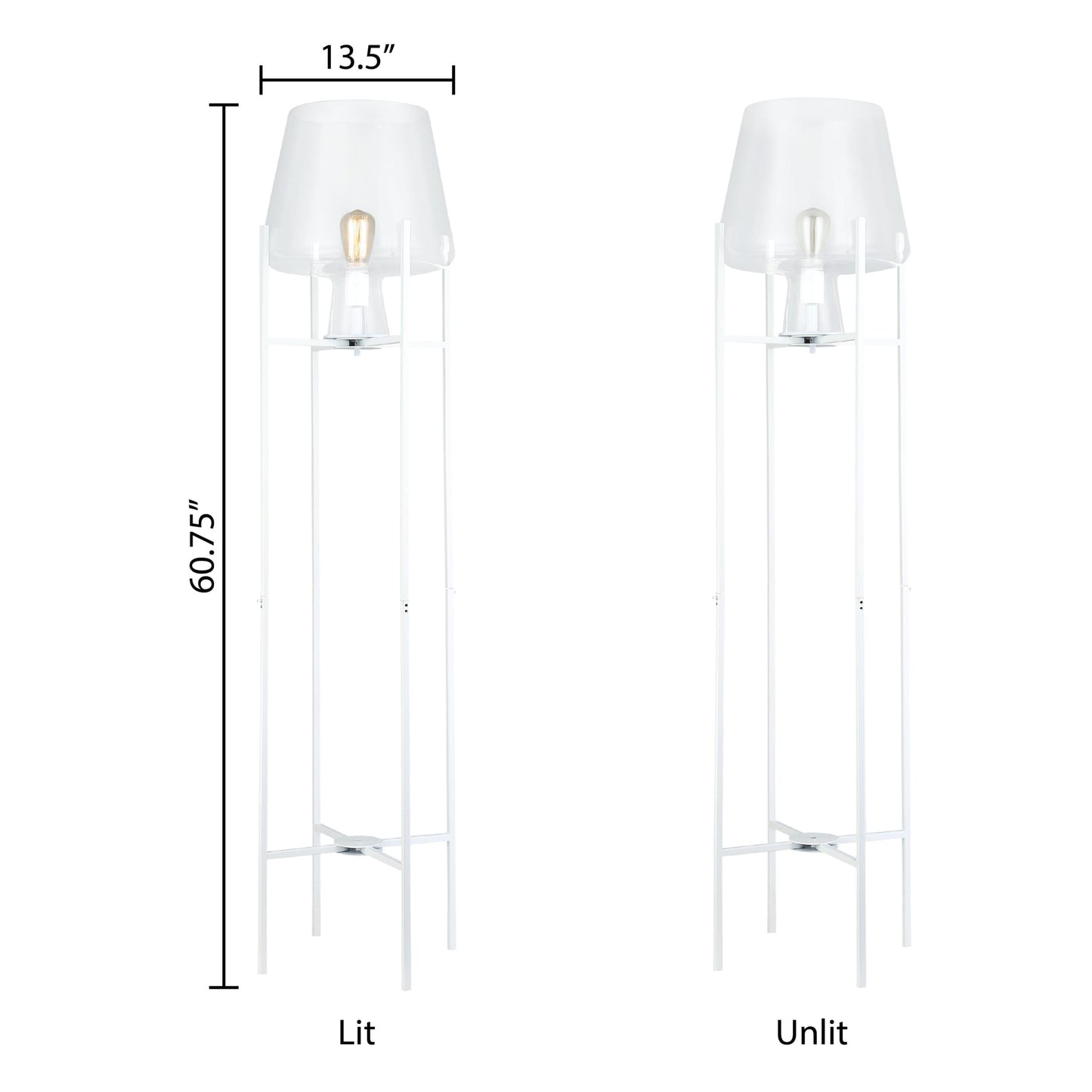 Clear/ White-