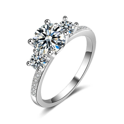 Crystal & Cubic Zirconia Round-Cut Ring-3