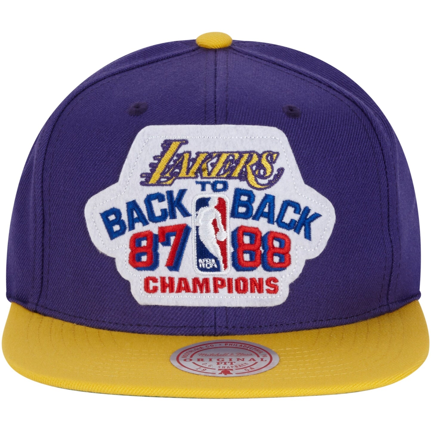 Mitchell & Ness Men's NBA La Lakers Lakers B2B Snapback Lakers