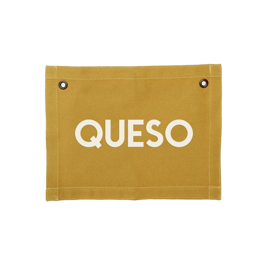 Frankie Jean Queso Small Canvas Flag