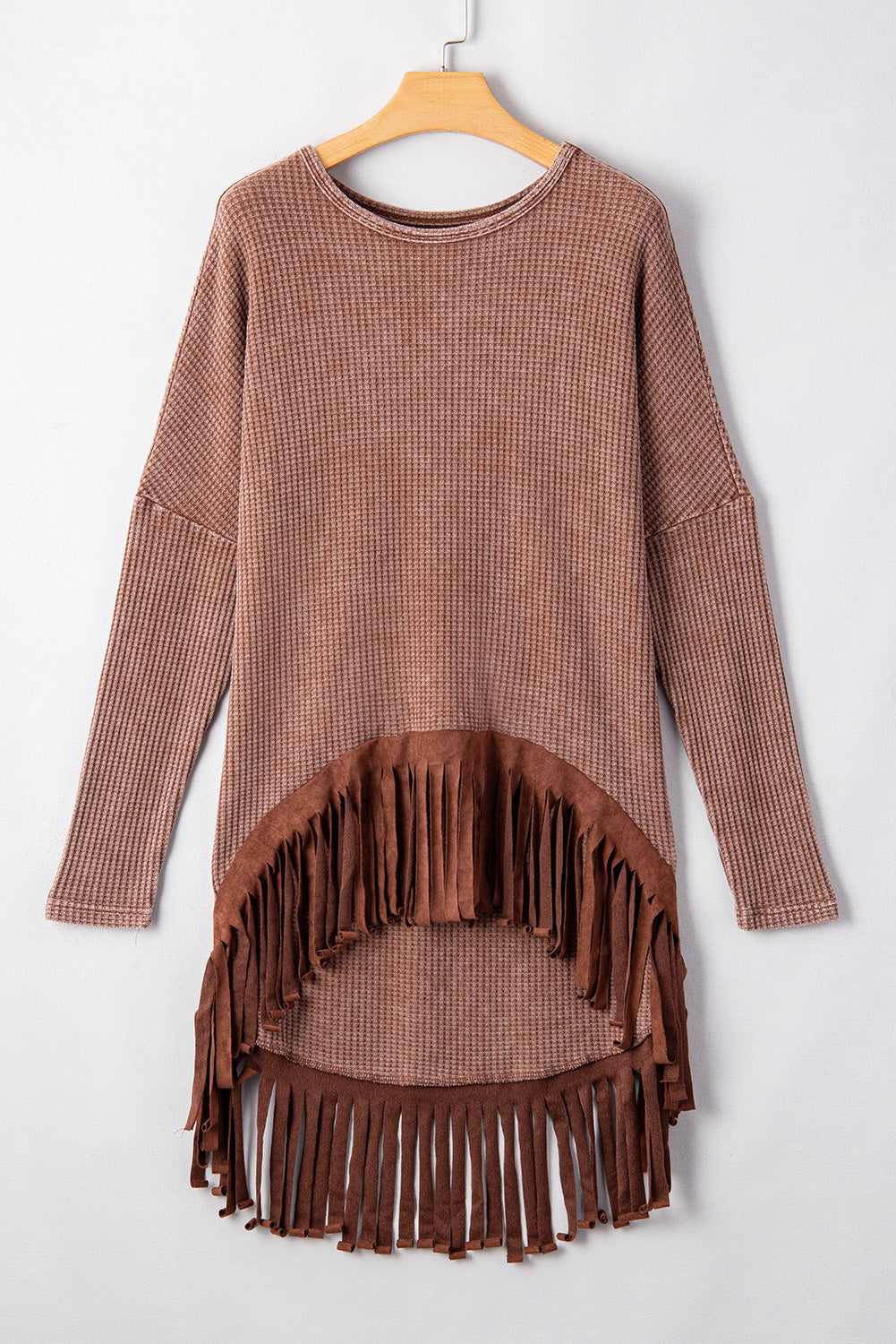 Ariella High Low Loose Top - Coffee / L - 12/14