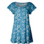 Blue Floral Lace Print