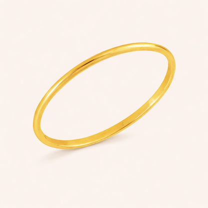 14k Gold Thin Wedding Band Ring