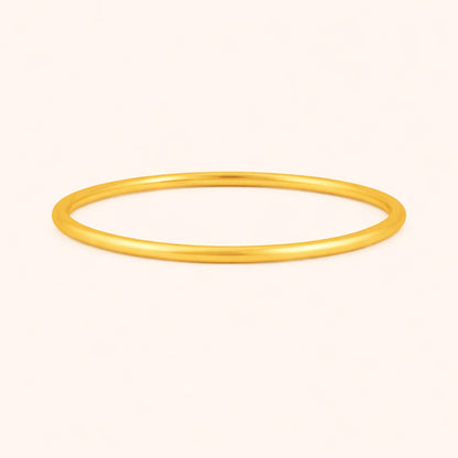14k Gold Thin Wedding Band Ring
