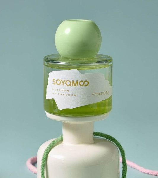 SOYAMOO Zen Wood & Tea Scent Boutique Reed Diffuser – 90ml