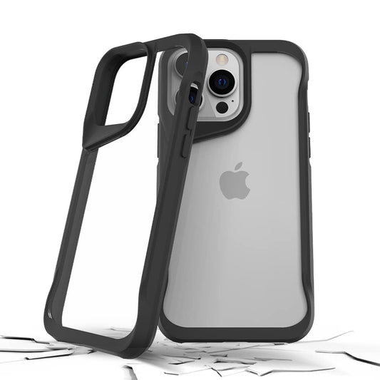 Prodigee Iphone 14 Pro Max Super Hero|Clear Transparent |Black Bumper|Drop Tested|Dual Layer Cover|Shockproof |Scratch Resistant | 6.7 Inch |