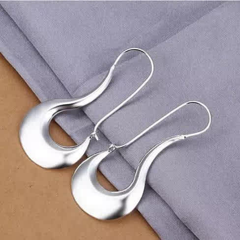 Vista Moon Dance Gold and Silver Crescent Earrings - Gold