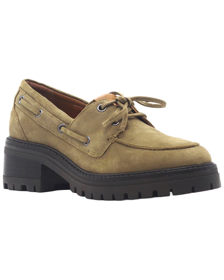 OLIVE SUEDE-