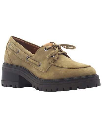 OLIVE SUEDE-