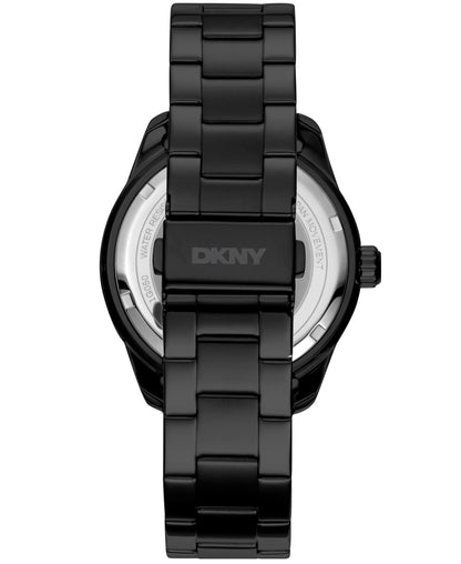 Dkny Men Watch, Black Color Case, Black Dial, Black Color Metal Bracelet, 3 Hands Date, 10 Atm-5